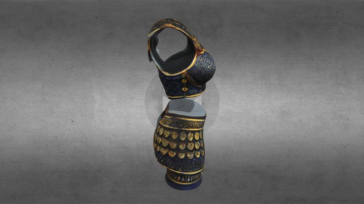 female Greek_armor 3D Model