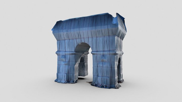 Arc De Triomphe Christo 3D Model