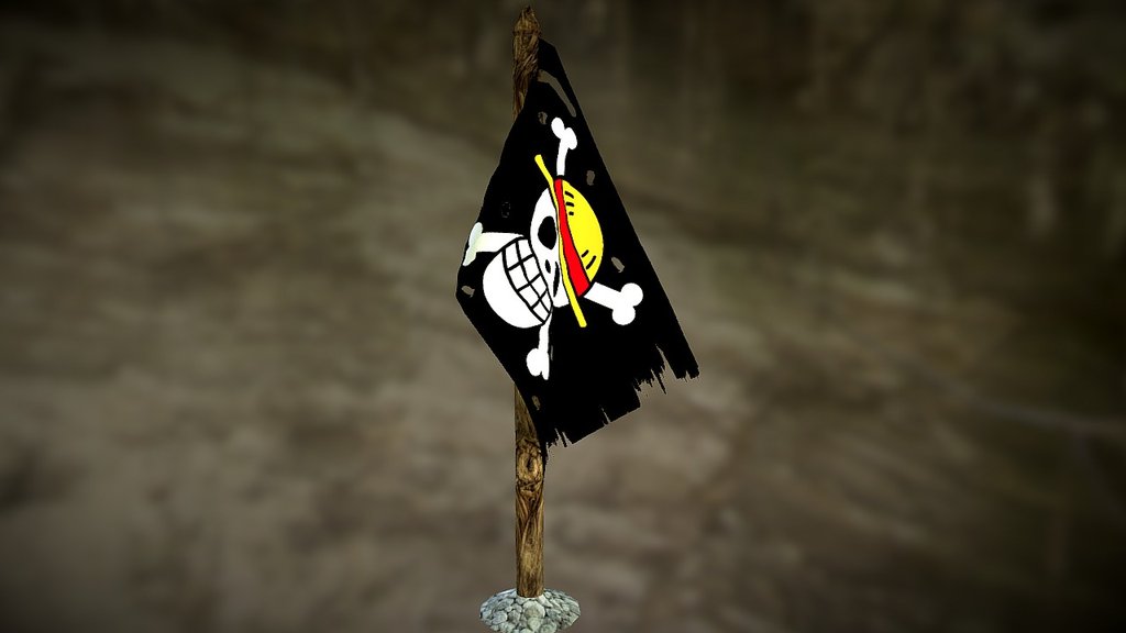 Bandera One Piece - 3D model by xKomin [cda178e] - Sketchfab