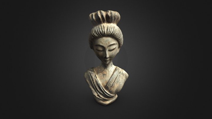 A portrait of an ancient Chinese woman 3D Model