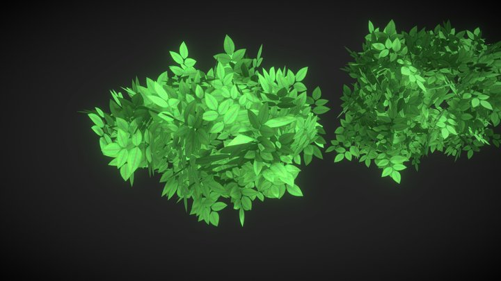 Stylized Bushes Asset Pack 3D Model
