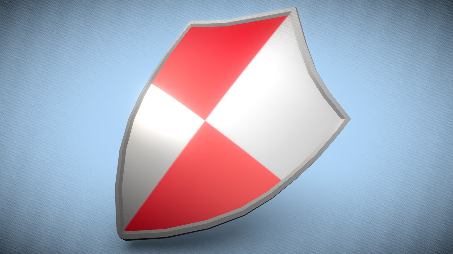 Iron Guard Shield (Low Poly)