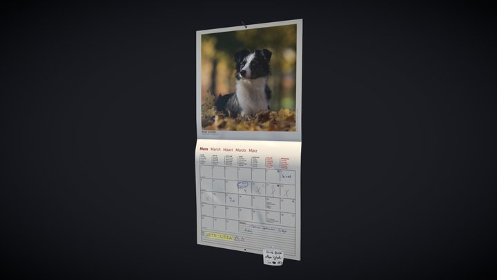 Student Mural Calendar [Props] 3D Model