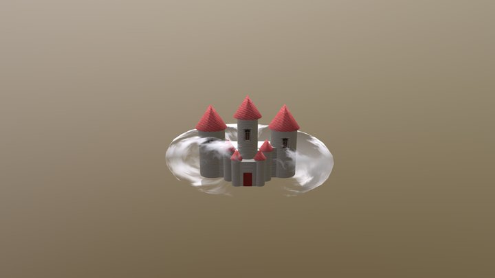 Castle On A Cloud 3D Model