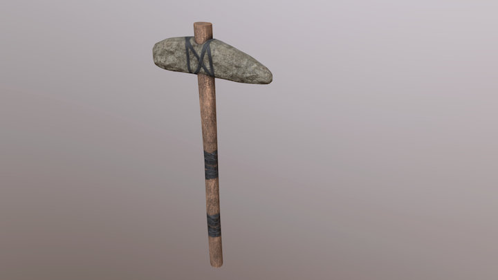 Stone pickaxe WIP 2 3D Model