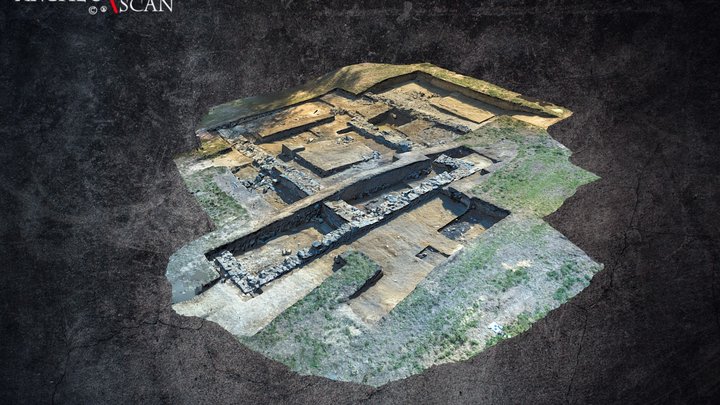 Site castral de Châteauvieux (La Porcherie - 87) 3D Model