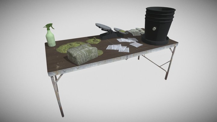 Weed Table – Kostenloses 3D-Modell STL