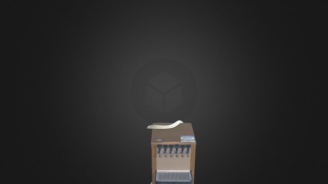 Soda Fountain Cart 3D Model
