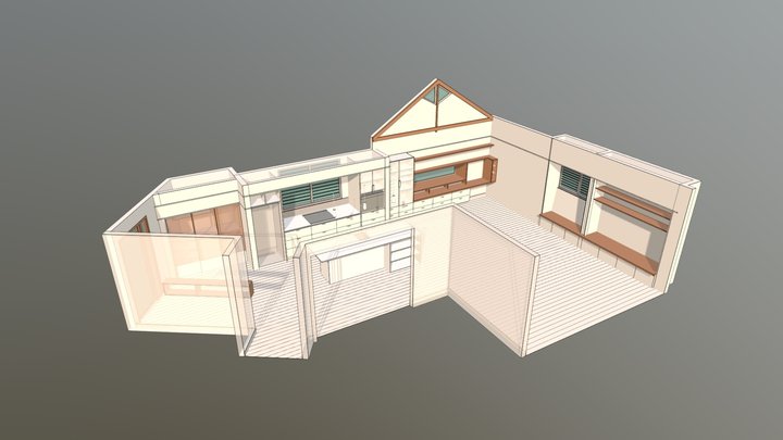 CRE_Cottage - Kitchen Joinery 3D Model