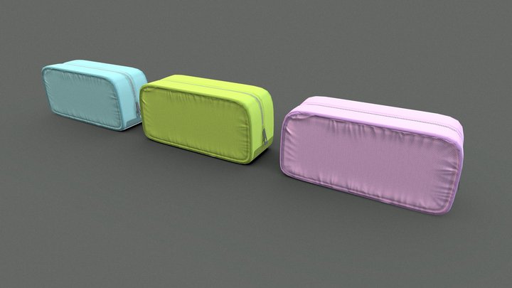 Pencil cases 3D Model