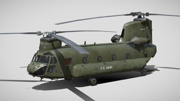 Boeing CH-47 Chinook Military Transport Aircraft