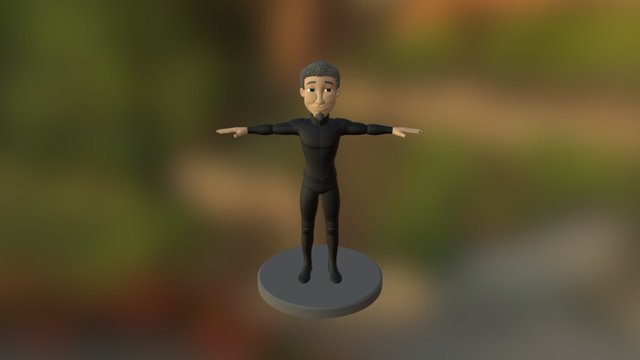 Superhero 3D Model