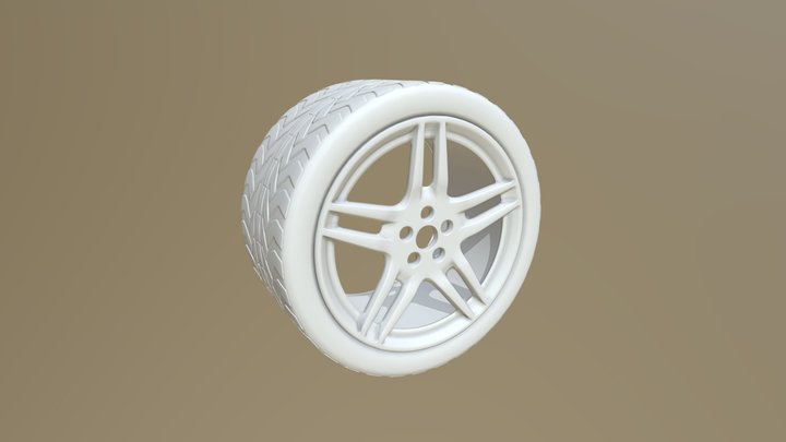 Lucky's wheel modeling exercise v2 3D Model