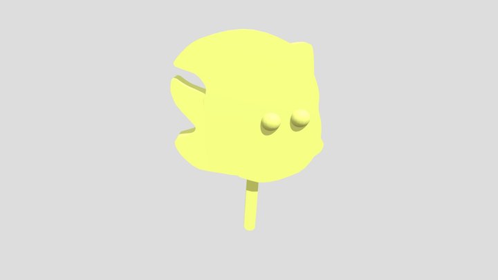 Super Shadow The Hedgehog Popsicle 3D Model