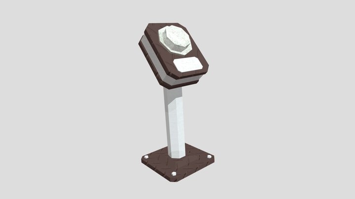 Button the mines 3D Model