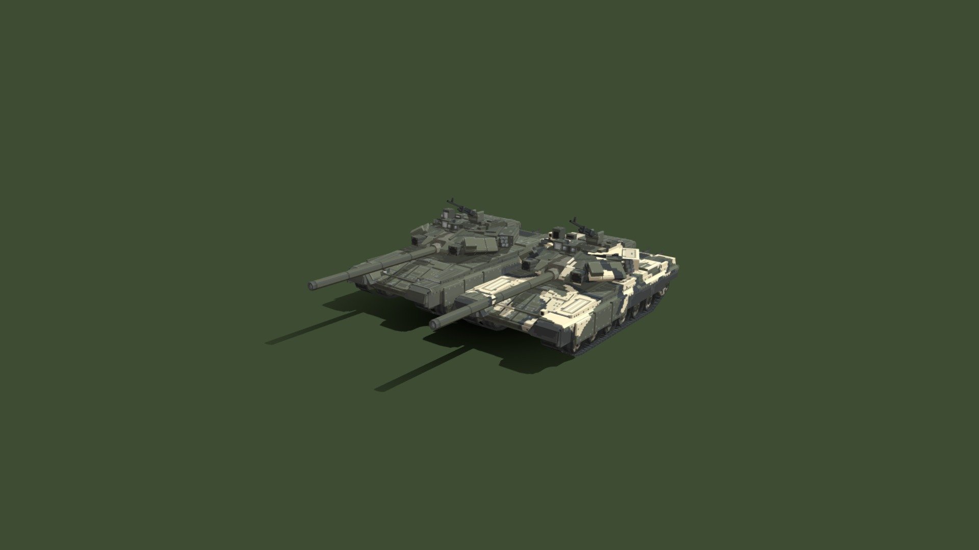 T-90A [LOW-POLY] - 3D model by BLACKOUT1987 (@blackout_198787) [cdae7ae ...