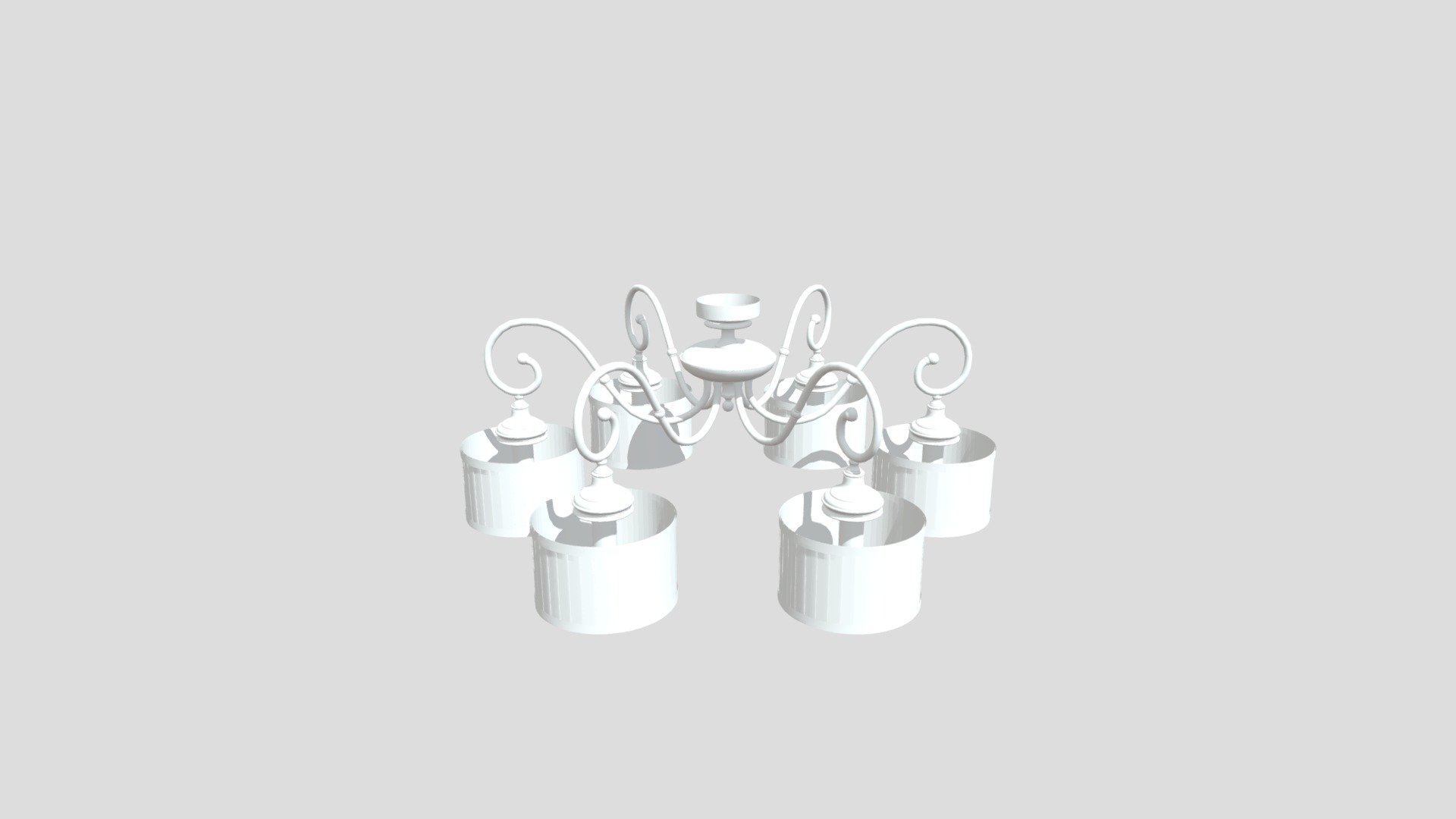 Потолочная люстра в стиле прованс Kutek — Sketchfab embed 3D viewer