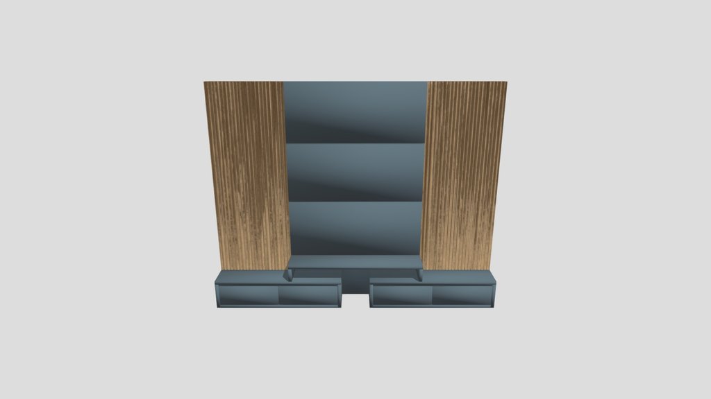 Wood And Blue Home Theater