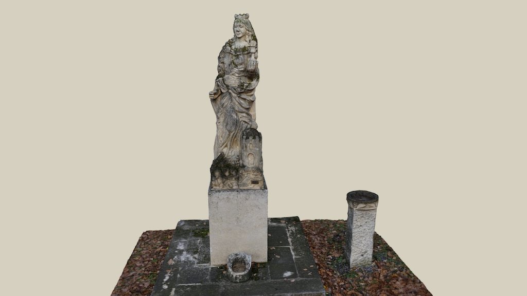 Hl. Barbara — Sketchfab embed 3D viewer