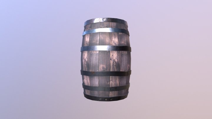 Barrel Texture Test 3D Model
