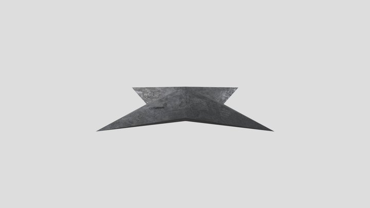 Black Shuriken 3D Model