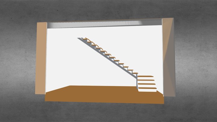 Progetto di una scala 3D Model