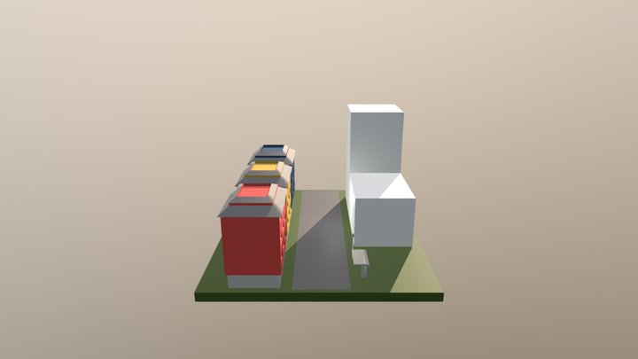 StylisedCityModel(Progress#2-Buildings) 3D Model