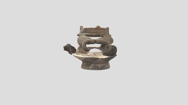 末広遺跡ⅡH-52出土異形台付土器 3D Model
