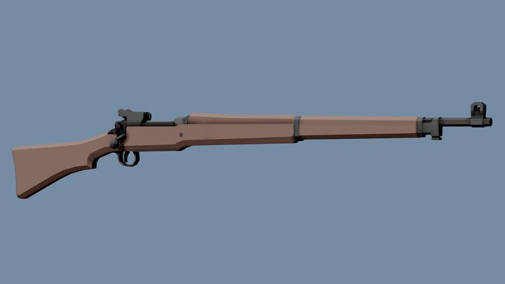 Low-Poly P14 Enfield