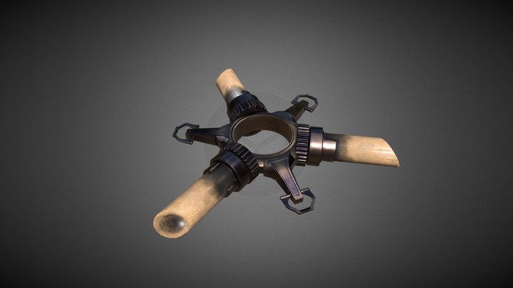 3x Bone Charm from Dishonored 2 3D Model