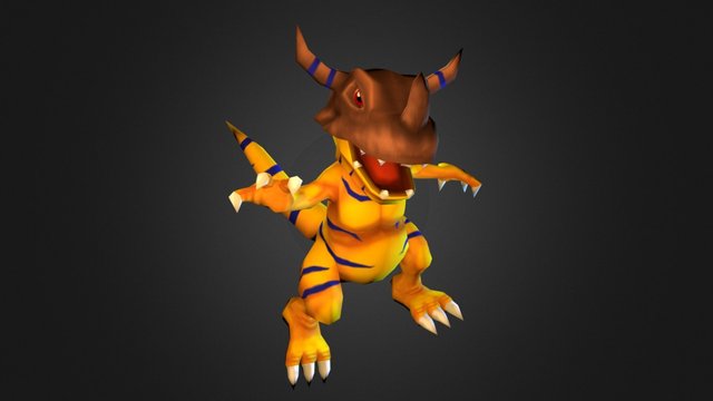 Greymon 3D Model