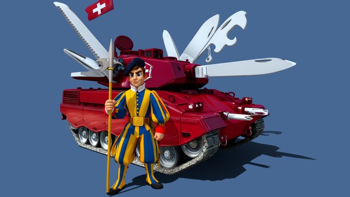 Suiss Komando – Kostenloses 3D-Modell STL