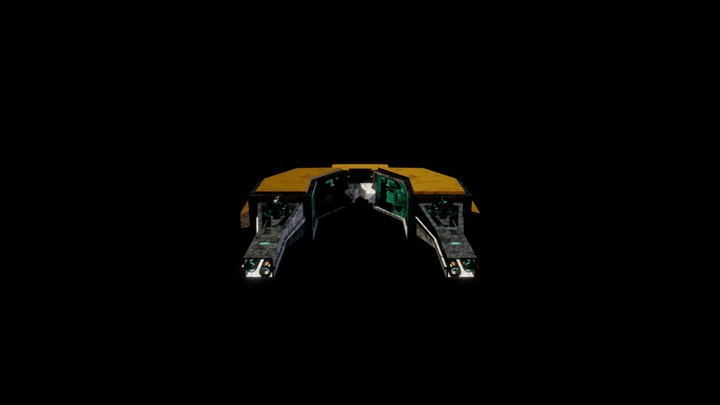 Alien Ship 3D Model