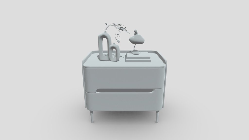 Minimalist White Dresser with Gold Legs