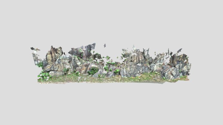 和気流紋岩溶岩 3D Model
