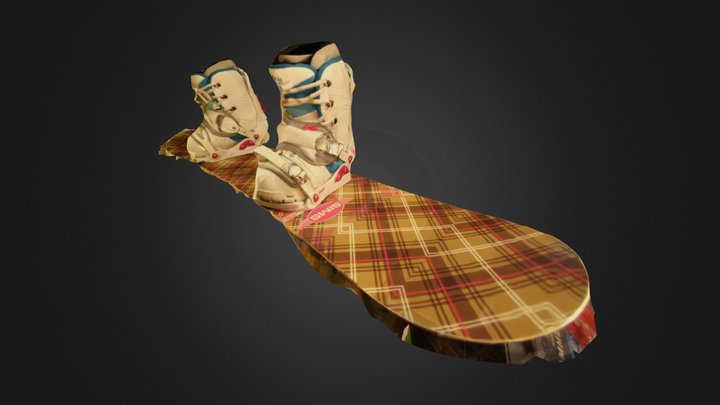 Snowboard #3DST34 – Modelo 3D gratuito STL