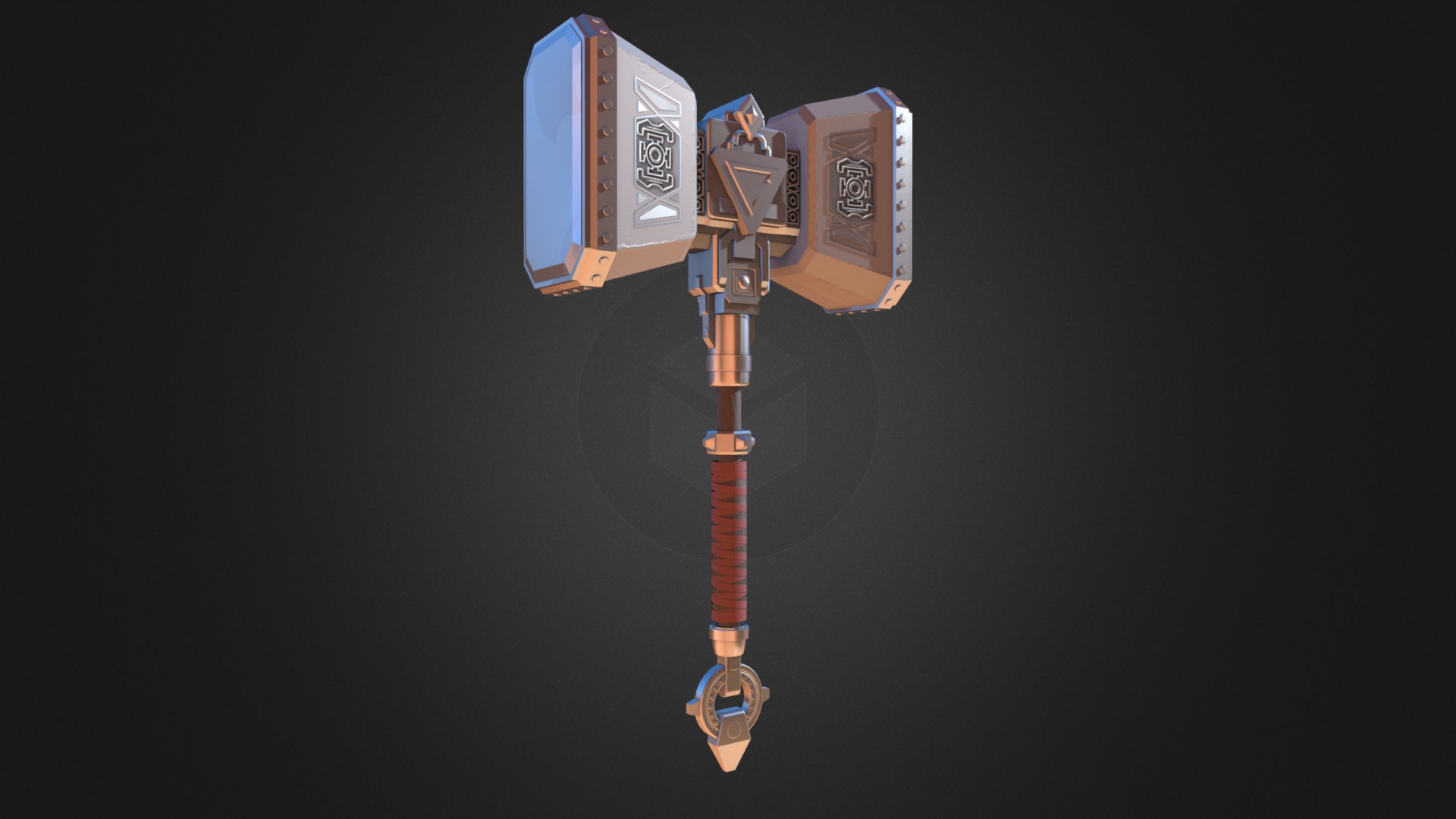 3D model Hammer - This is a 3D model of the Hammer. The 3D model is about a small robot with a long neck.