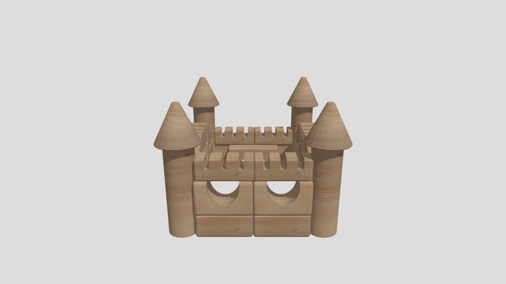 Unit Block Castle 3D Model