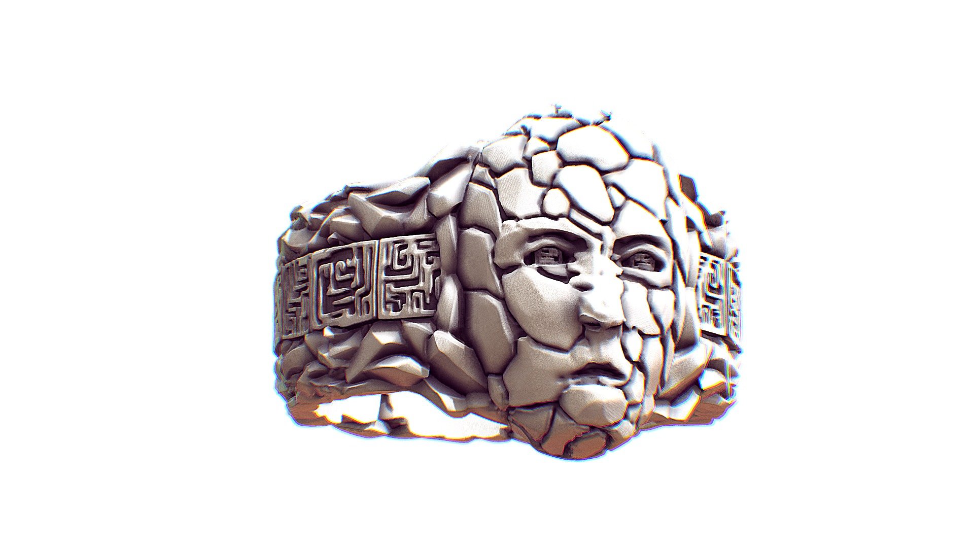 God of Stone — Sketchfab embed 3D viewer