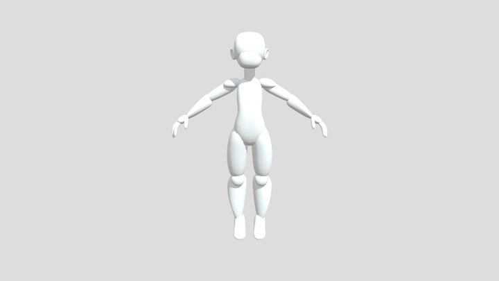 Boxing Bloques Cuerpo 3D Model