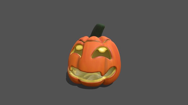 An October Pumpkin 3D Model