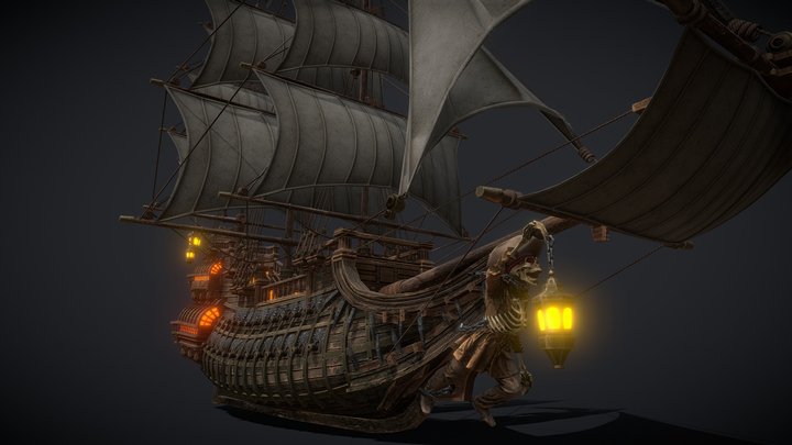 The Running Dutchman 3D Model