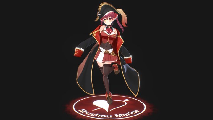 Fanart Houshou Marine part 1 3D Model