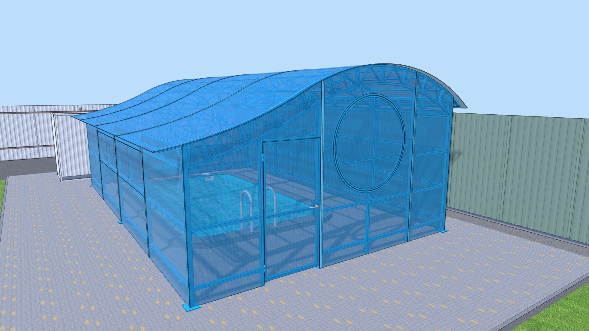 Pool Pavilion — Sketchfab embed 3D viewer