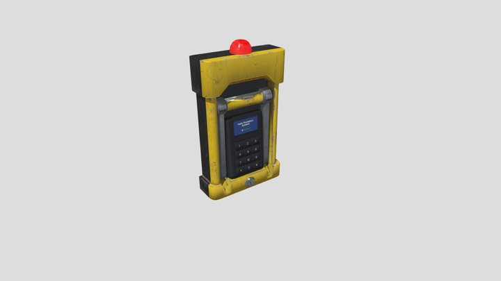 Emergency Panel with Lever 3D Model