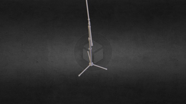 microphone on the stand 3D Model