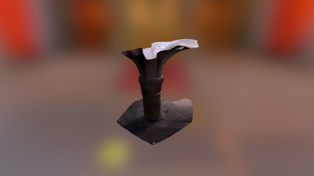 Oxford Castle Column 3D Model