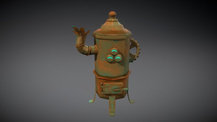 Steampunk Boiler 3D Model