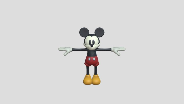 ADI 2.0: Epic Mickey (Fully rigged) 3D Model