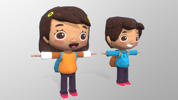 Cartoon character 3D Model